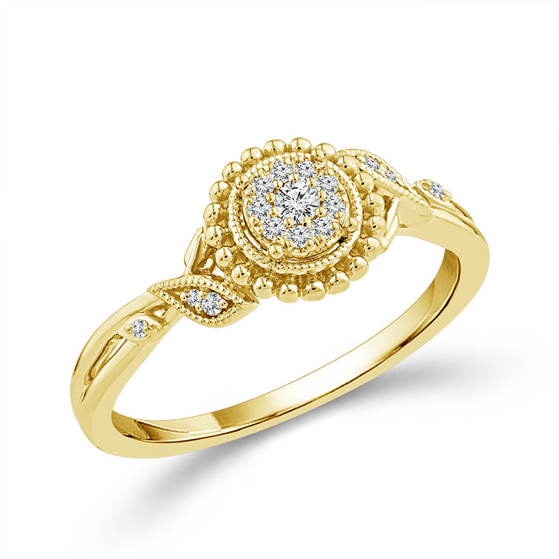 Diamond Fashion Ring 0.10 ct tw 10k Yellow Gold