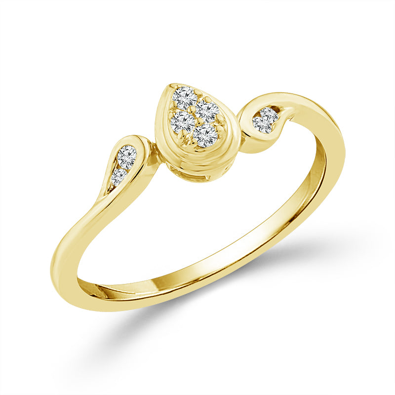 Diamond Engagement Ring 0.06 ct tw Silver