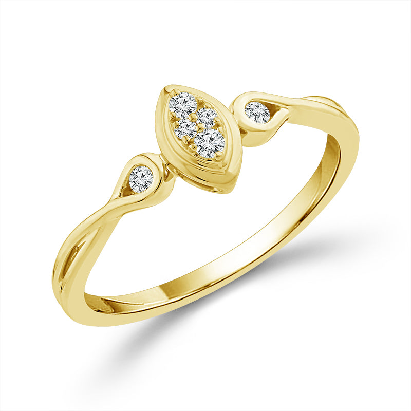 Diamond Engagement Ring 0.06 ct tw Silver