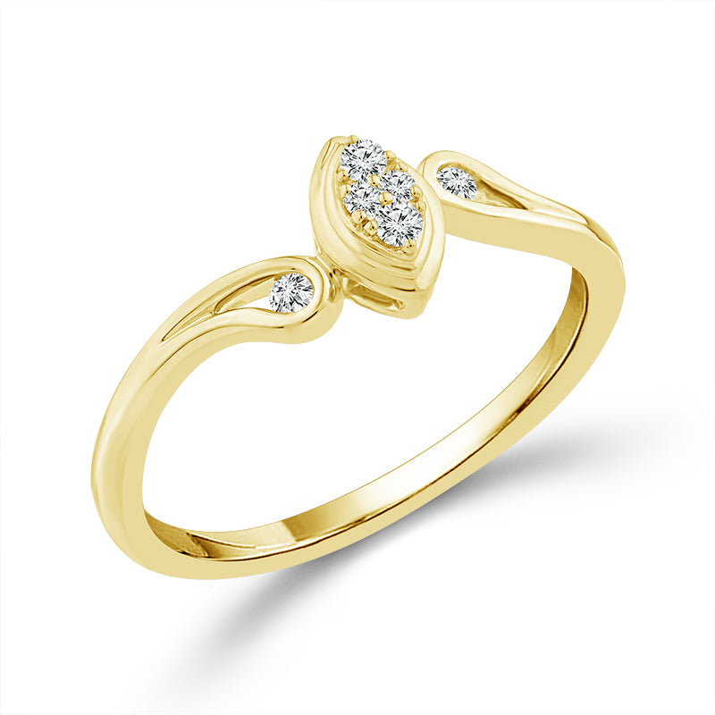 Diamond Engagement Ring 0.06 ct tw Silver