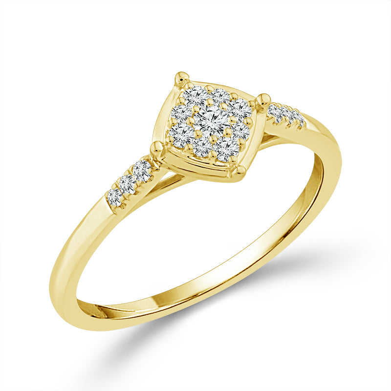 Diamond Fashion Ring 0.17 ct tw 10k Yellow Gold