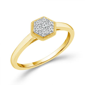 Diamond Fashion Ring 0.17 ct tw 10k Yellow Gold