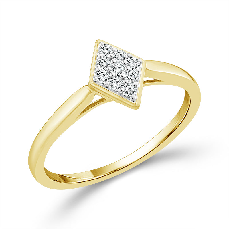 Diamond Fashion Ring 0.13 ct tw 10k Yellow Gold