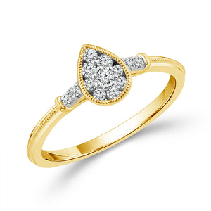 Diamond Fashion Ring 0.17 ct tw 10k Yellow Gold
