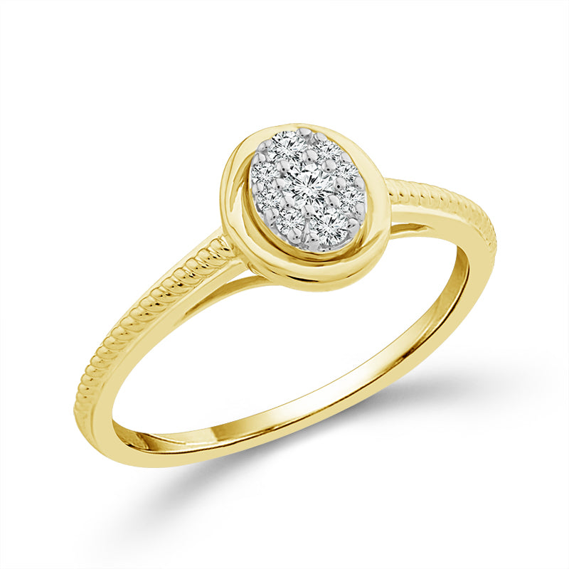 Diamond Fashion Ring 0.13 ct tw 10k Yellow Gold