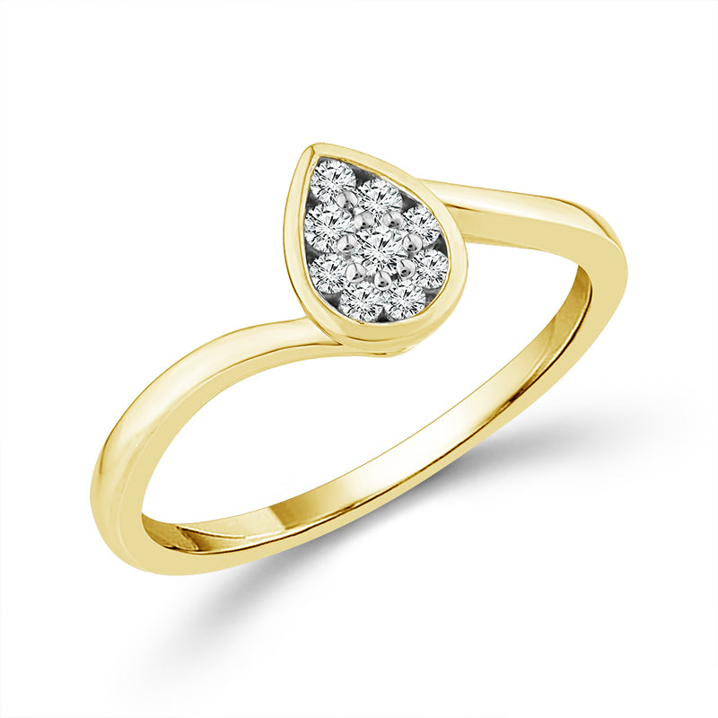 Diamond Fashion Ring 0.13 ct tw 10k Yellow Gold