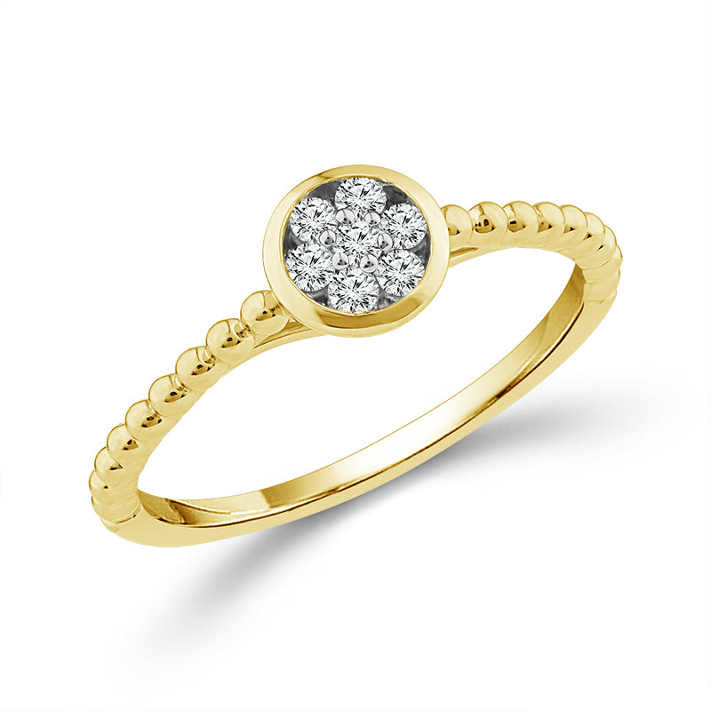 Diamond Fashion Ring 0.13 ct tw 10k Yellow Gold