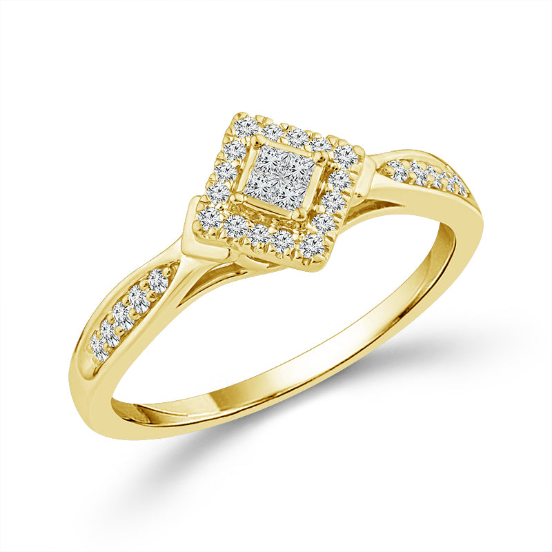Diamond Fashion Ring 0.20 ct tw 10k Yellow Gold
