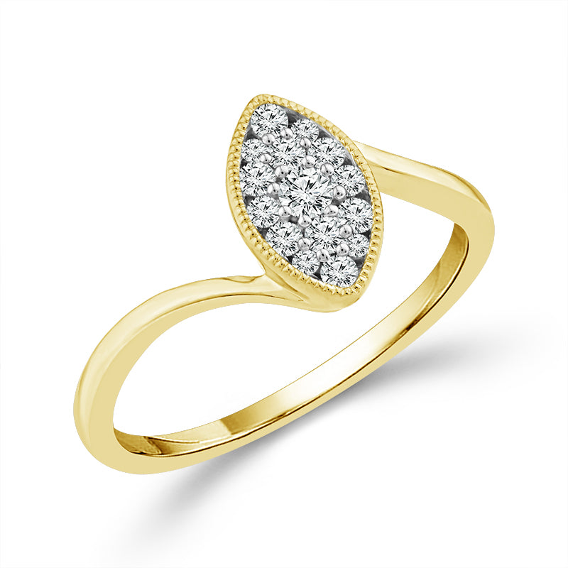 Diamond Fashion Ring 0.20 ct tw 10k Yellow Gold