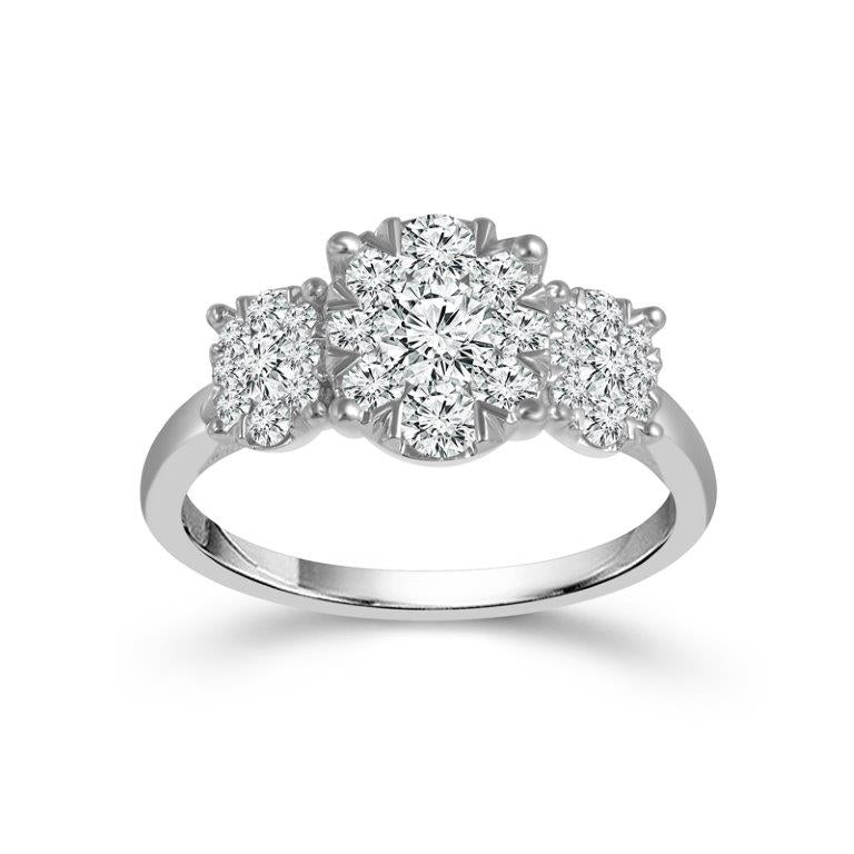 Diamond Engagement Ring 1 ct tw 14k White Gold