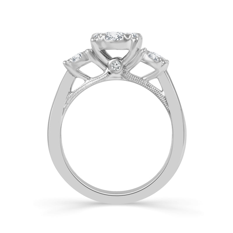 Diamond Engagement Ring 1 ct tw 14k White Gold