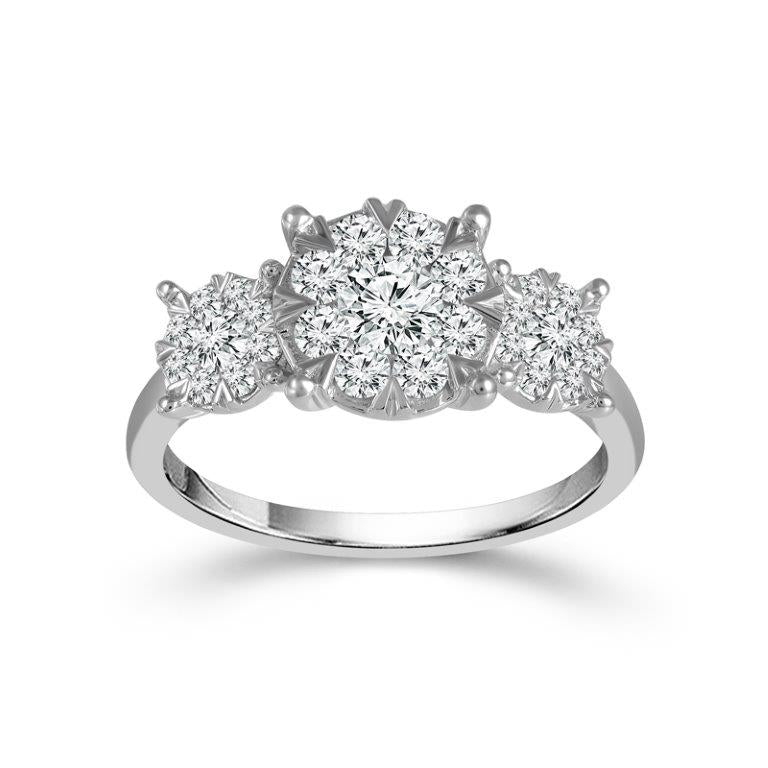 Diamond Engagement Ring 0.50 ct tw 14k White Gold