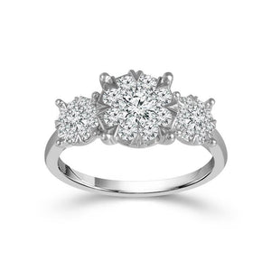 Diamond Engagement Ring 0.50 ct tw 14k White Gold