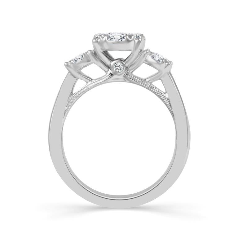 Diamond Engagement Ring 0.50 ct tw 14k White Gold