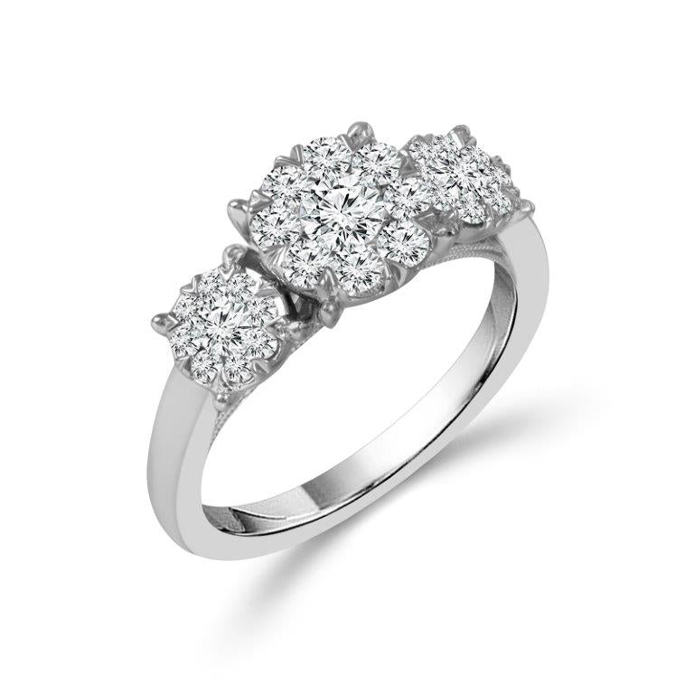 Diamond Engagement Ring 1 ct tw 14k White Gold