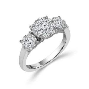 Diamond Engagement Ring 1 ct tw 14k White Gold