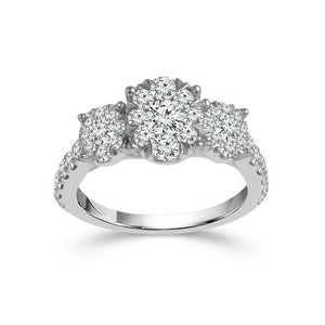 Diamond Engagement Ring 0.75 ct tw 14k White Gold