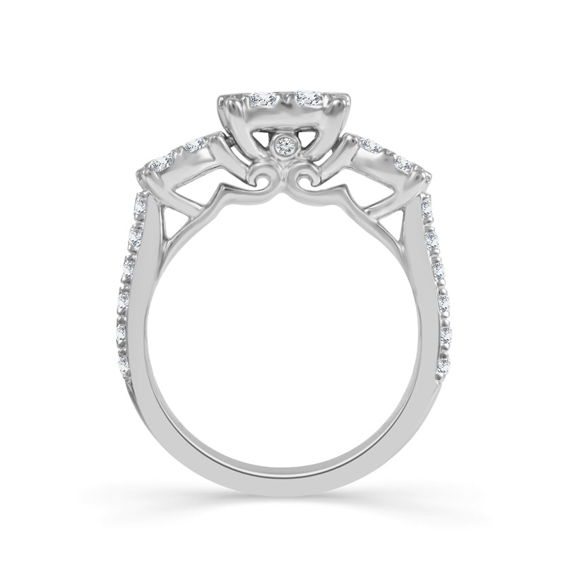 Diamond Engagement Ring 0.75 ct tw 14k White Gold