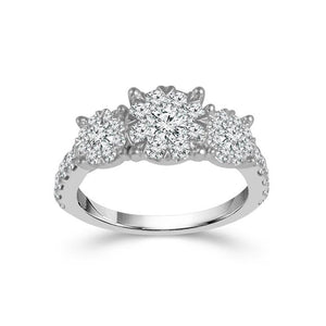 Diamond Engagement Ring 0.75 ct tw 14k White Gold