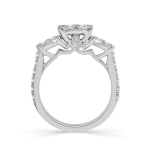 Diamond Engagement Ring 0.75 ct tw 14k White Gold