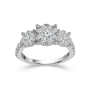 Diamond Engagement Ring 1.50 ct tw 14k White Gold