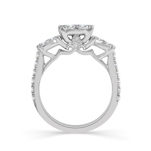 Diamond Engagement Ring 1.50 ct tw 14k White Gold