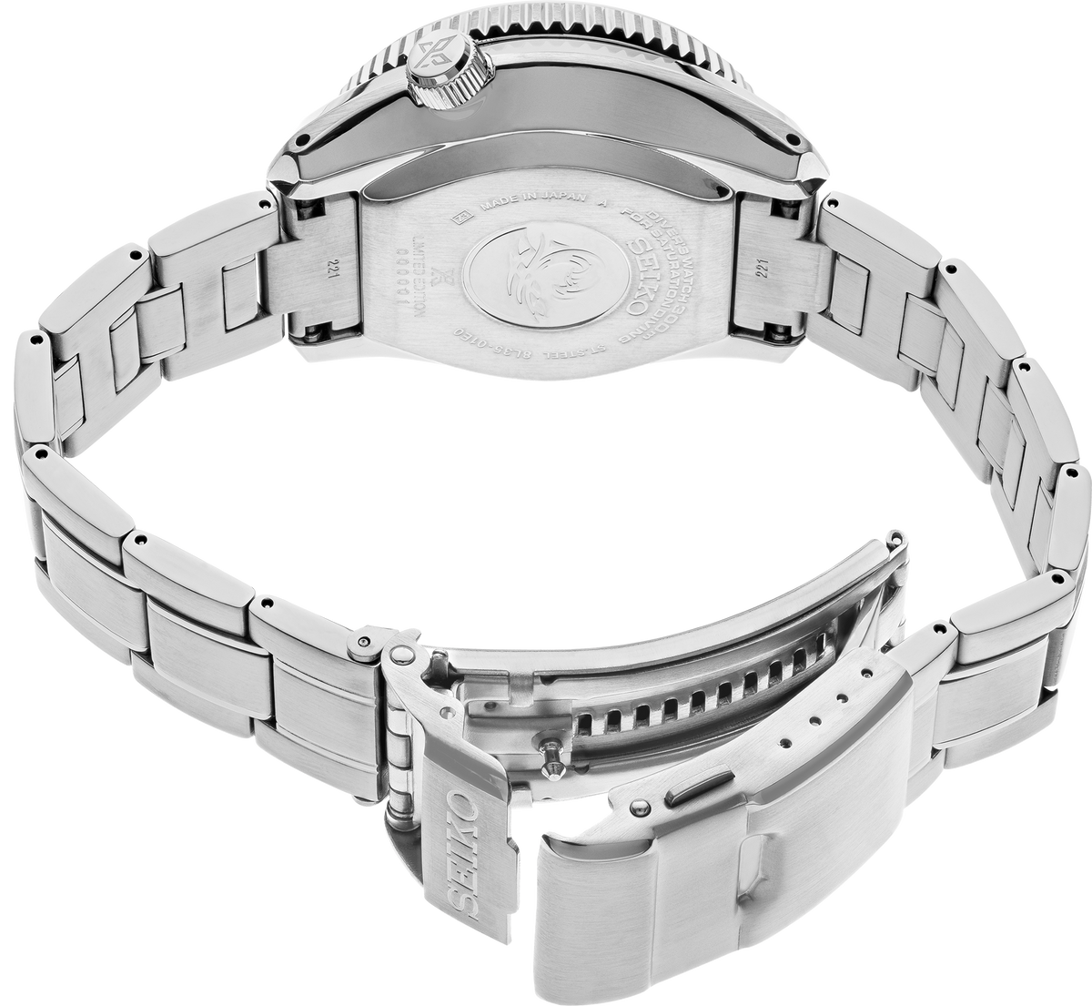 SLA047 Seiko Saturated diver back profile shot