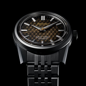 SPB365 Brown Patterned dial stainless steel King Seiko bottom-front side beauty shot