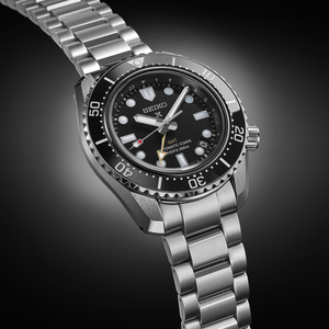 SPB383 Seiko Automatic GMT stainless steel front side shot