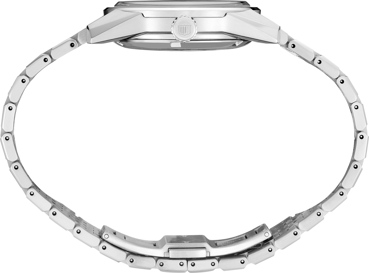 SPB389 Stainless steel King Seiko crown side shot