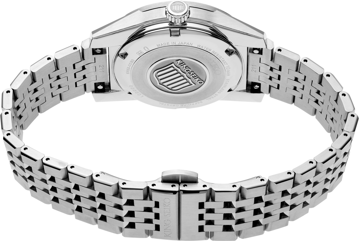 SPB391 Stainless steel King Seiko back side shot
