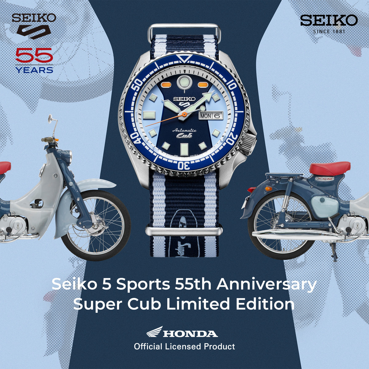 SRPK37 Seiko 5 Sports Honda Super Cub Limited Edition