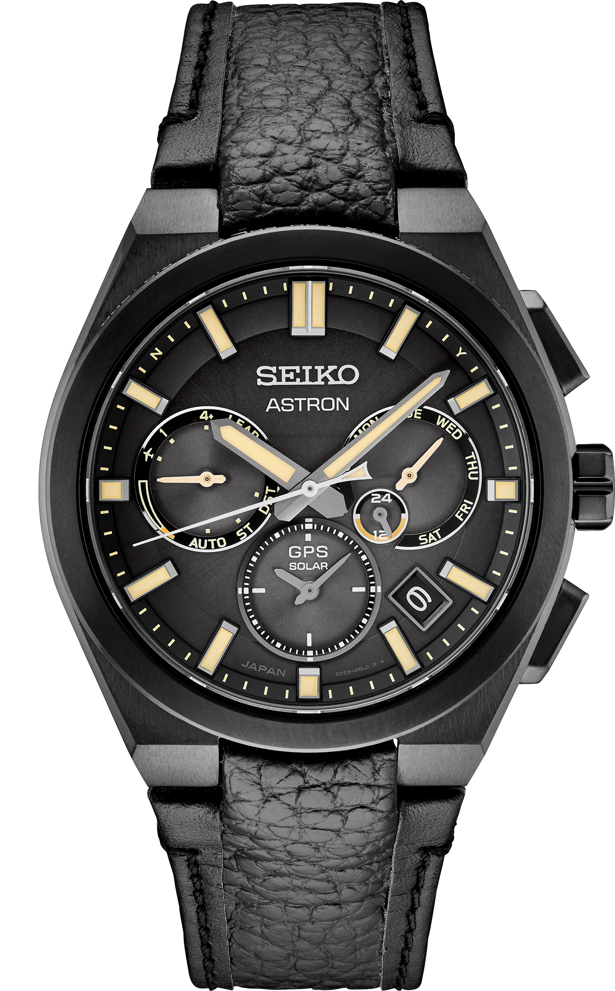 Seiko Astron Solar GPS Resident Evil: Death Island Limited Edition Titanium case with black super-hard coating and leather band