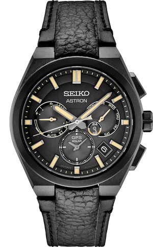 Seiko Astron Solar GPS Resident Evil: Death Island Limited Edition Titanium case with black super-hard coating and leather band