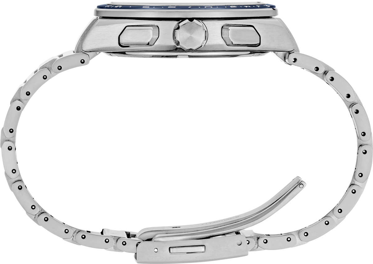 Seiko Astron Solar GPS Limited Edition White dial with Titanium case and band crown side view