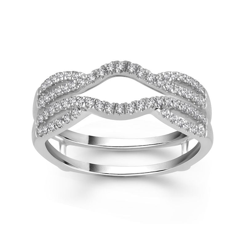 Diamond Enhancer Ring 0.33 ct tw 10k White Gold