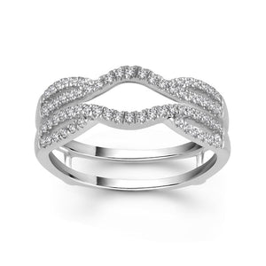 Diamond Enhancer Ring 0.33 ct tw 10k White Gold