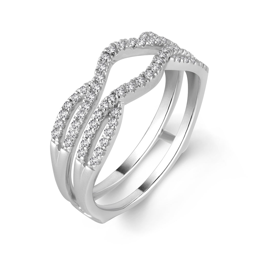 Diamond Enhancer Ring 0.33 ct tw 10k White Gold