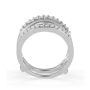 Diamond Enhancer Ring 1 ct tw 10k White Gold