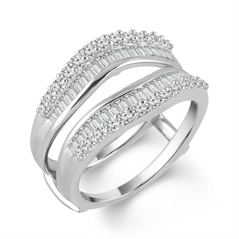 Diamond Enhancer Ring 1 ct tw 14k White Gold