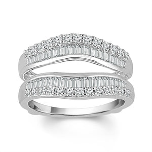 Diamond Enhancer Ring 1 ct tw 14k White Gold