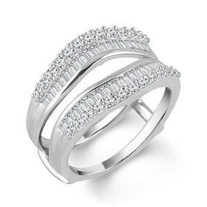 Diamond Enhancer Ring 1 ct tw 14k White Gold