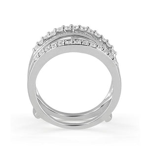 Diamond Enhancer Ring 1 ct tw 14k White Gold