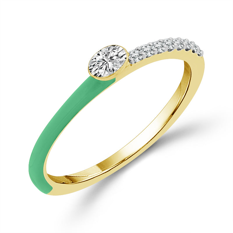 Diamond Band 0.75 ct tw 14k White Gold+14K Yellow Gold+14k Rose Gold