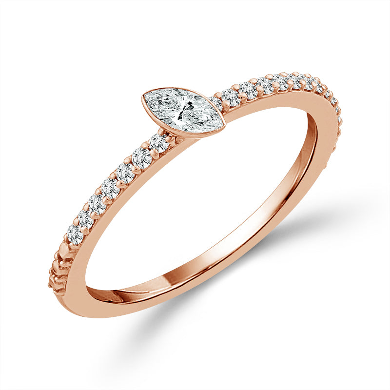 Diamond Band 0.25 ct tw 14k Rose Gold