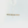 14K yellow gold 0.51 CT lab-grown diamond wedding band featuring 13 brilliant round diamonds in a classic prong setting with a Comfort Fit design.