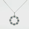 A luxurious Liria Jewelry set crafted in genuine 14K white gold