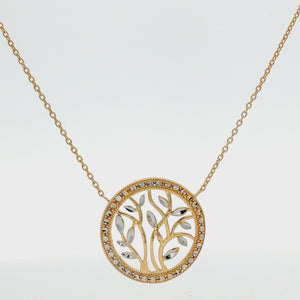 14K Yellow Gold Tree of Life Necklace