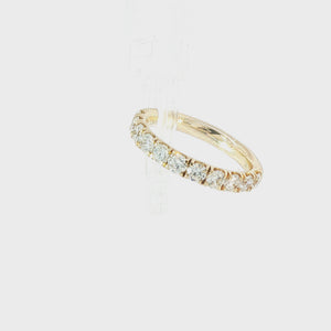 14K Yellow Gold 1 CT Diamond Wedding Band