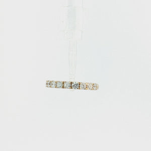 14K yellow gold 0.875 CT lab-grown diamond wedding band
